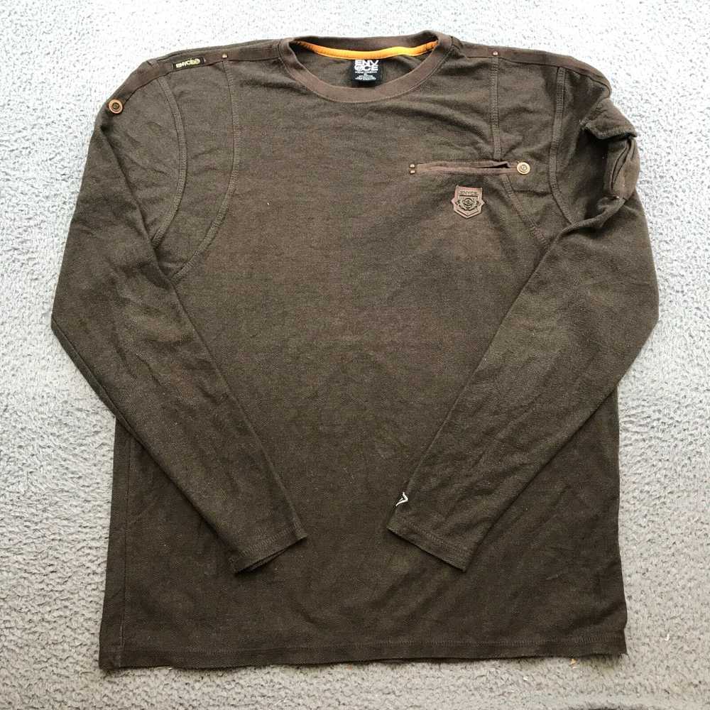 Enyce Vintage ENYCE Shirt Adult XL Brown Solid Y2… - image 1