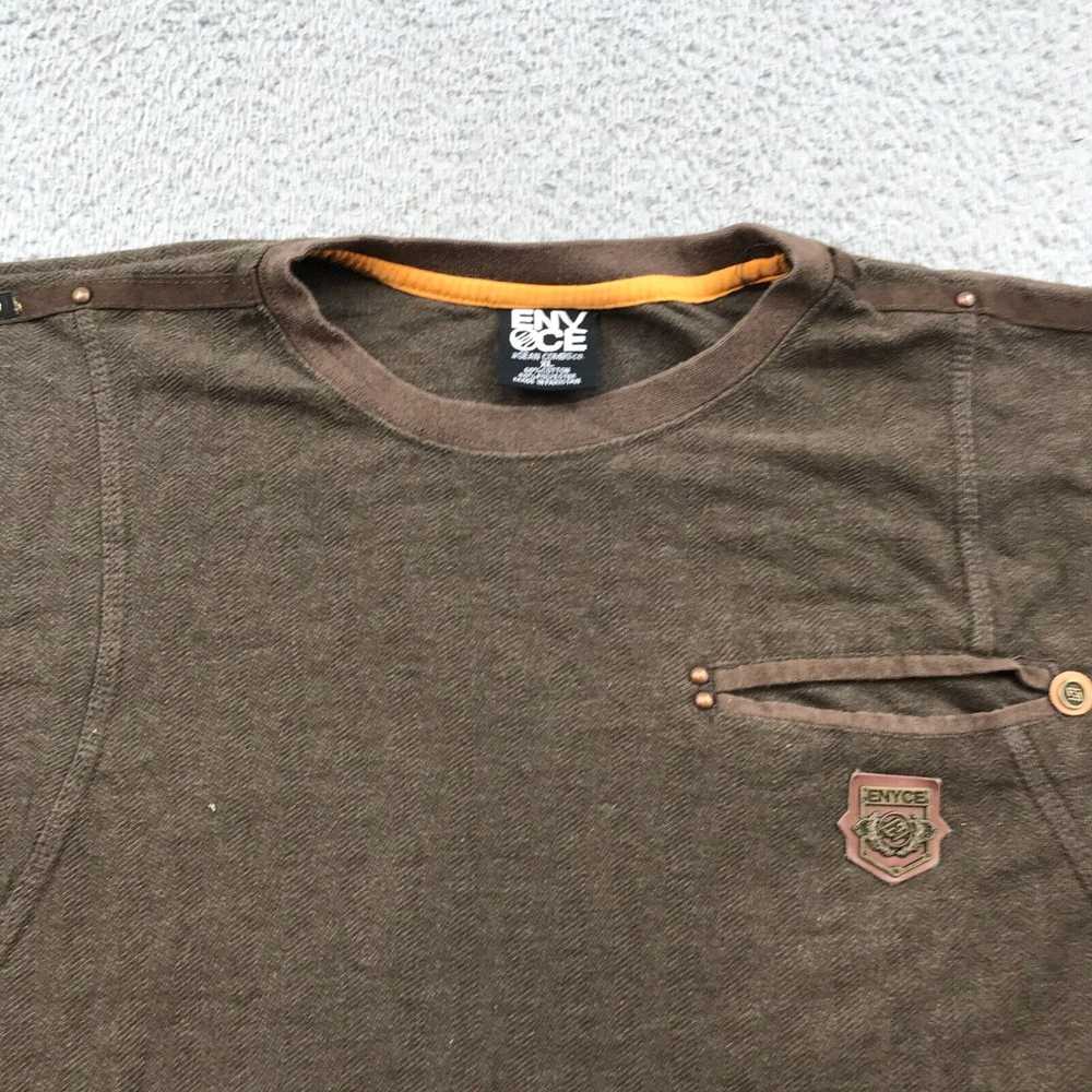Enyce Vintage ENYCE Shirt Adult XL Brown Solid Y2… - image 3