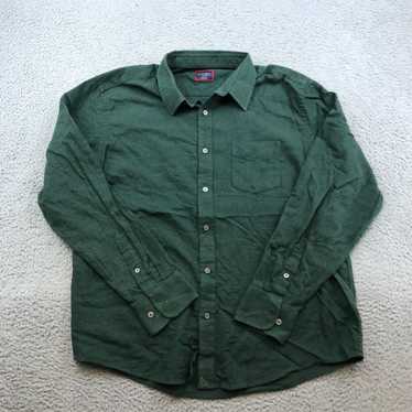 UNTUCKit Untuckit Shirt Adult XL Green Solid Long 