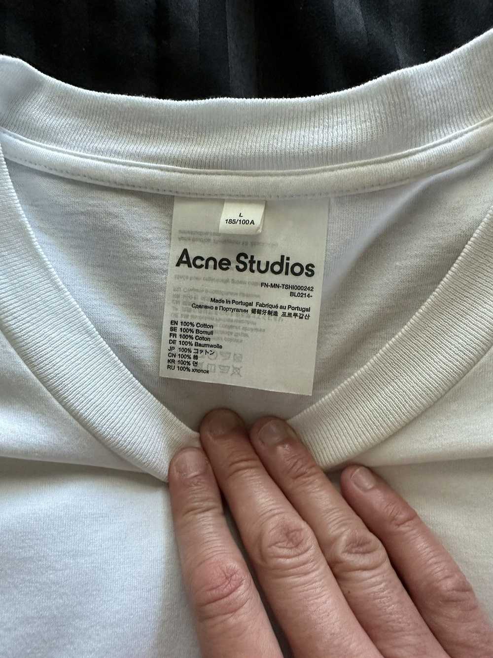 Acne Studios Clean White Acne Shirt - image 5