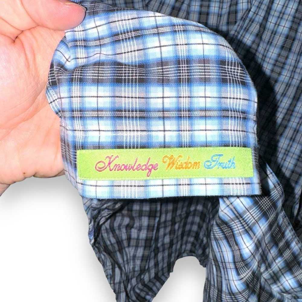 Robert Graham Robert Graham Blue Check Button Up … - image 7