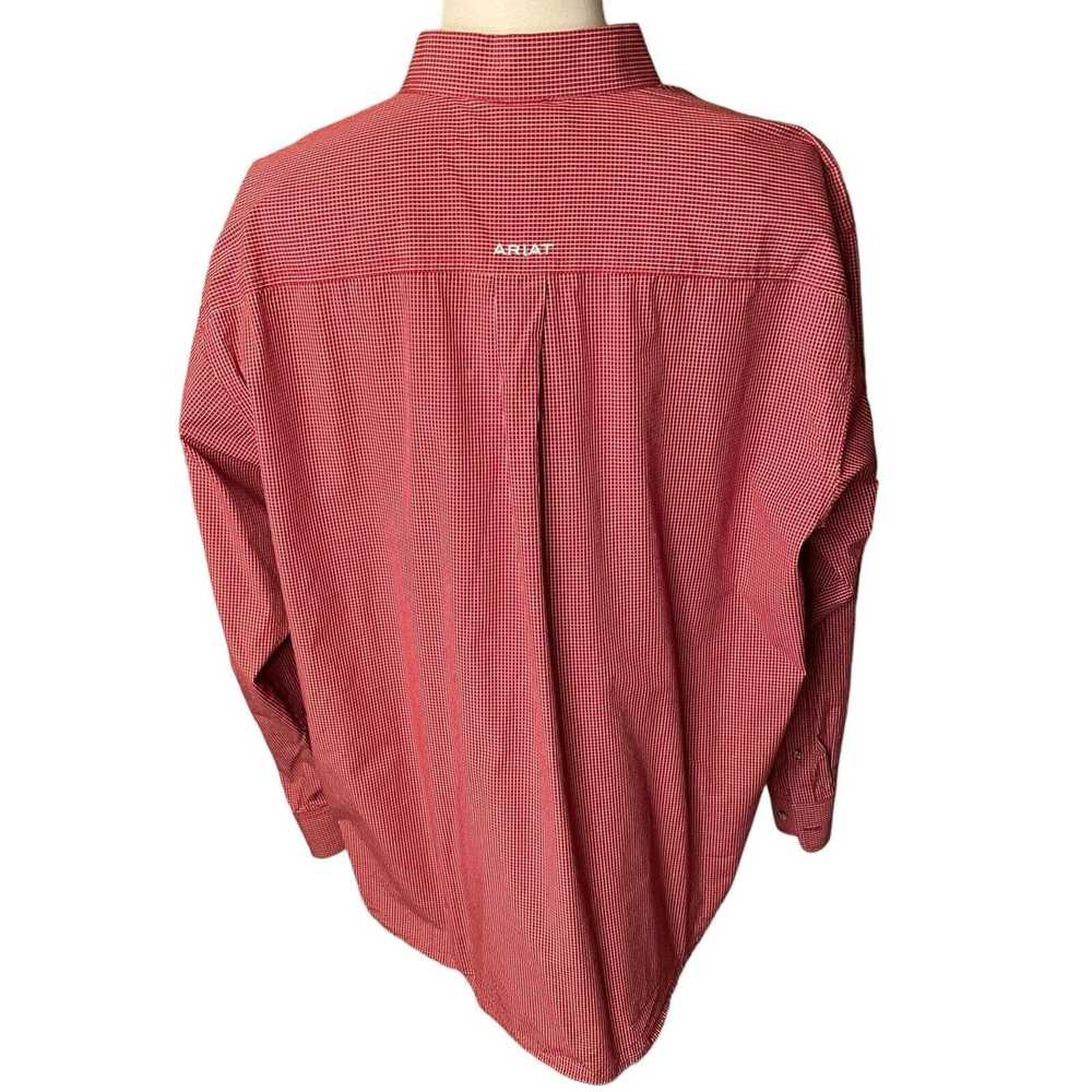 Ariat Ariat Pro Series Shirt Mens 2X Red Windowpa… - image 4