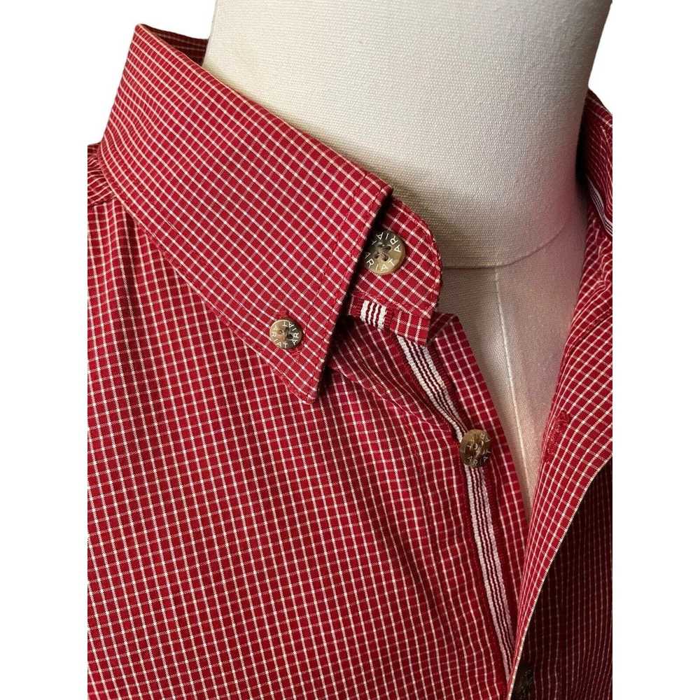 Ariat Ariat Pro Series Shirt Mens 2X Red Windowpa… - image 7