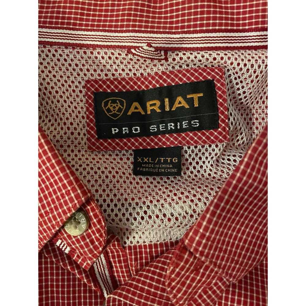 Ariat Ariat Pro Series Shirt Mens 2X Red Windowpa… - image 8