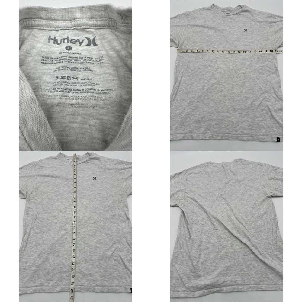 Hurley Hurley T-Shirt Men Large Gray Solid Logo…#… - image 4