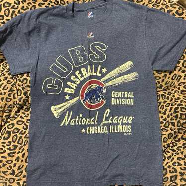 Majestic MLB Chicago Cubs Vintage Style Tee, Small - image 1