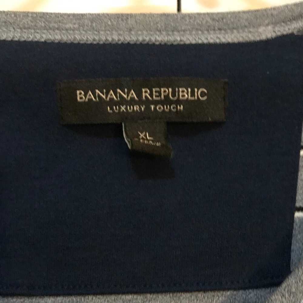 Banana Republic Luxury Touch Mens XL Gray Black W… - image 3
