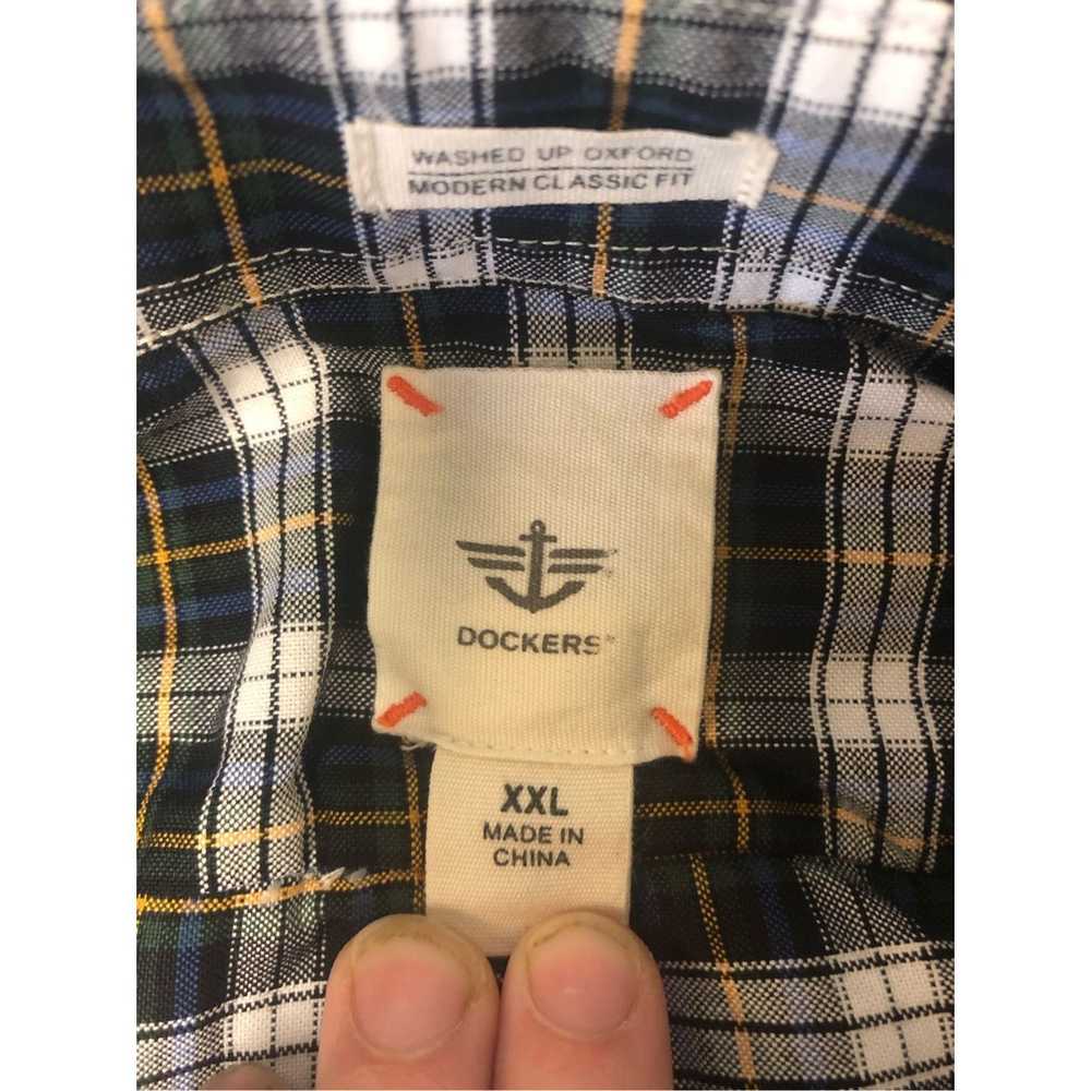 Dockers Dockers Mens Blue and White Gingham Plaid… - image 4