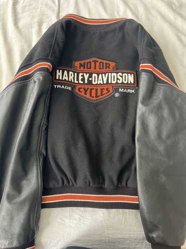 Harley Davidson Harley Davidson black prange leat… - image 1