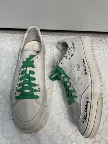 Off-White Off-White low top white writing sneakers