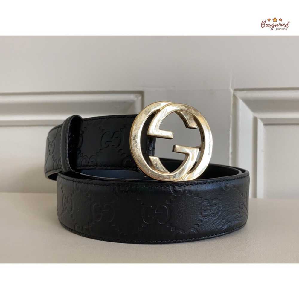 Gucci Gucci Guccissima Leather Gold Interlocking … - image 1