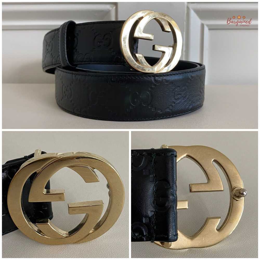 Gucci Gucci Guccissima Leather Gold Interlocking … - image 8