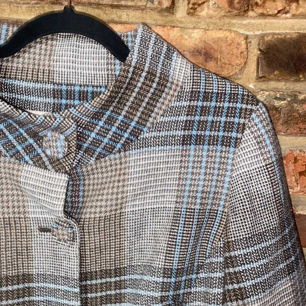 Other LAL Live A little Plaid Bell Sleeve Wool Bl… - image 3