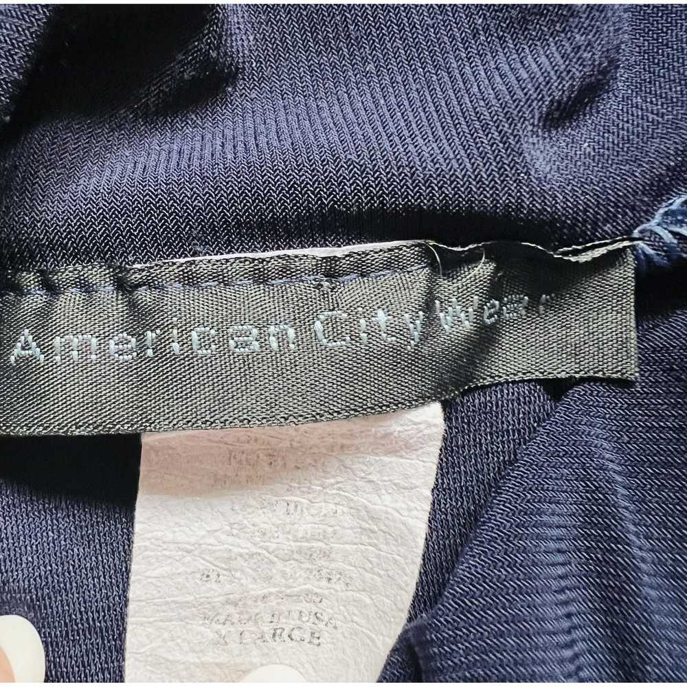 Other American City Wear Navy Blue Tie Neck Sleev… - image 7