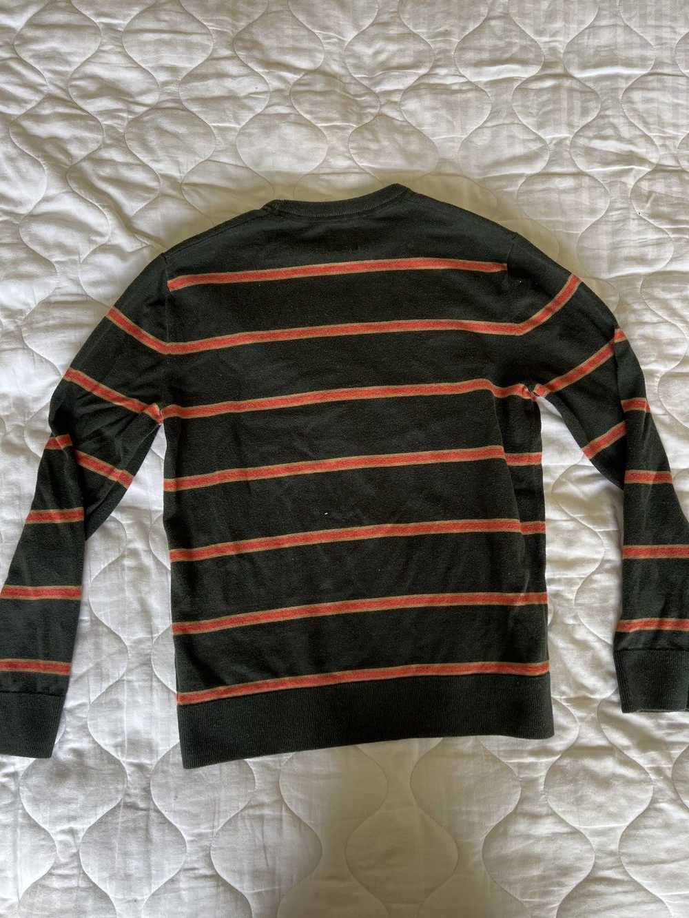 Gap GAP Green and Orange Striped Sweater - image 3