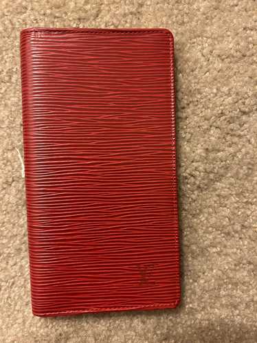 Louis Vuitton Red LV Brazza wallet Epi Leather