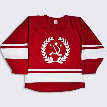 Hockey Jersey × Sportswear × Vintage CCCP Vintage… - image 1