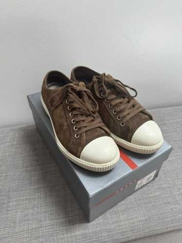 Prada Brown suede Prada sneakers