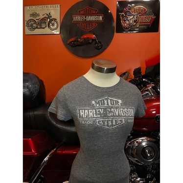 Harley Davidson Shirt Small Woman Elastic Fabric … - image 1