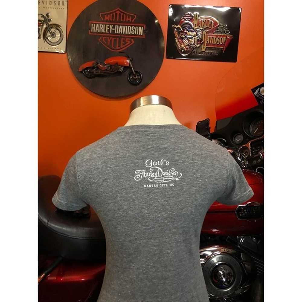 Harley Davidson Shirt Small Woman Elastic Fabric … - image 2
