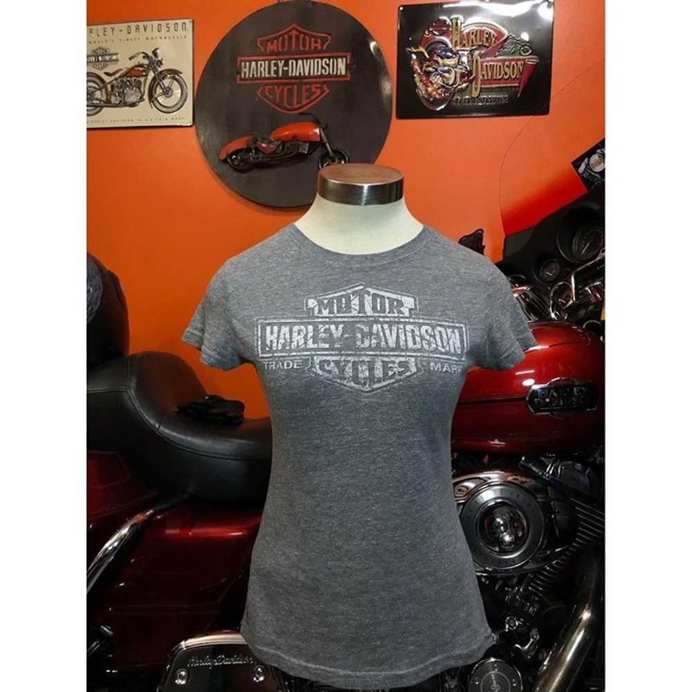 Harley Davidson Shirt Small Woman Elastic Fabric … - image 3