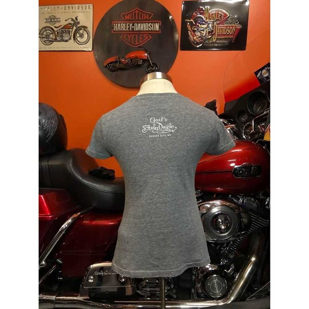 Harley Davidson Shirt Small Woman Elastic Fabric … - image 4