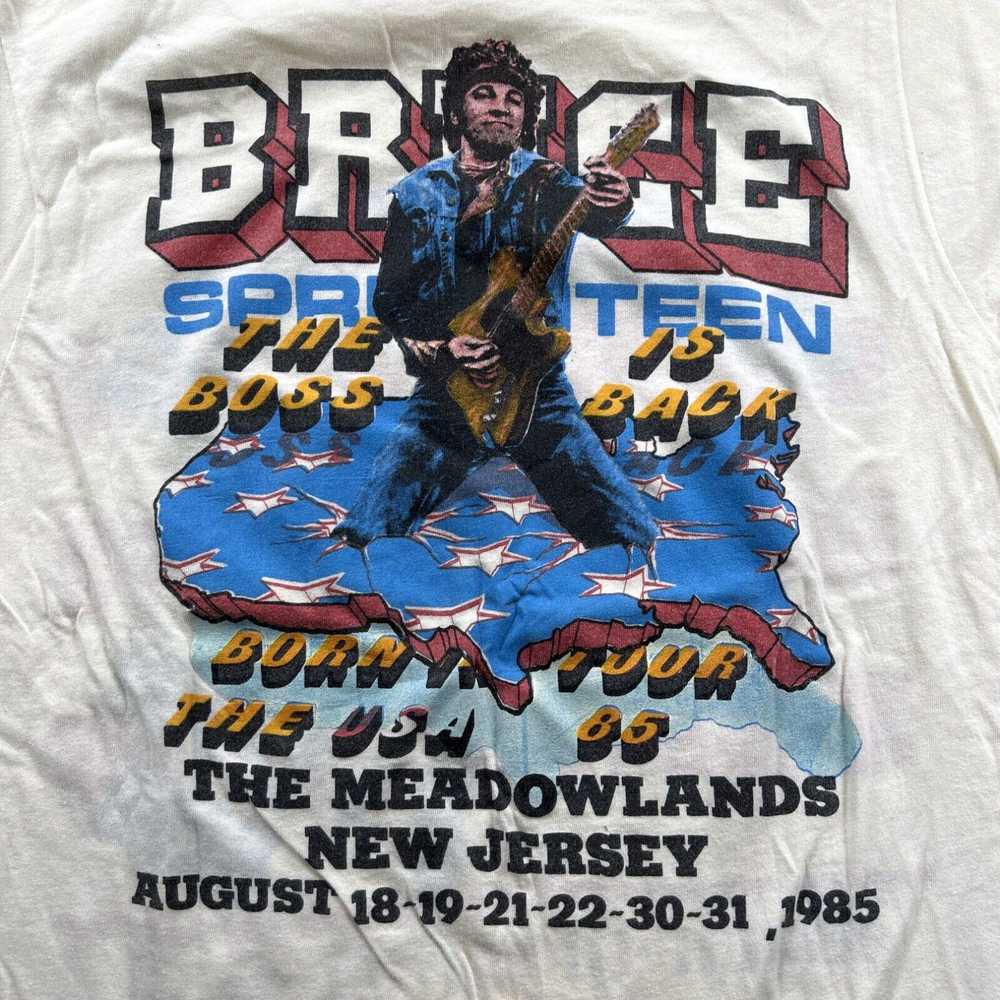 Born Vintage 1985 Bruce Springsteen Shirt Born In… - image 4
