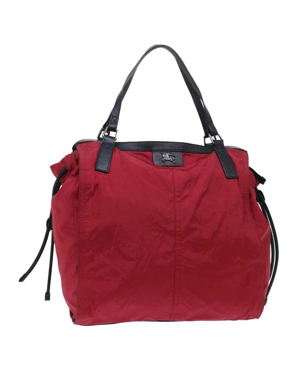 Burberry Red Nylon Leather Shoulder Bag - image 1