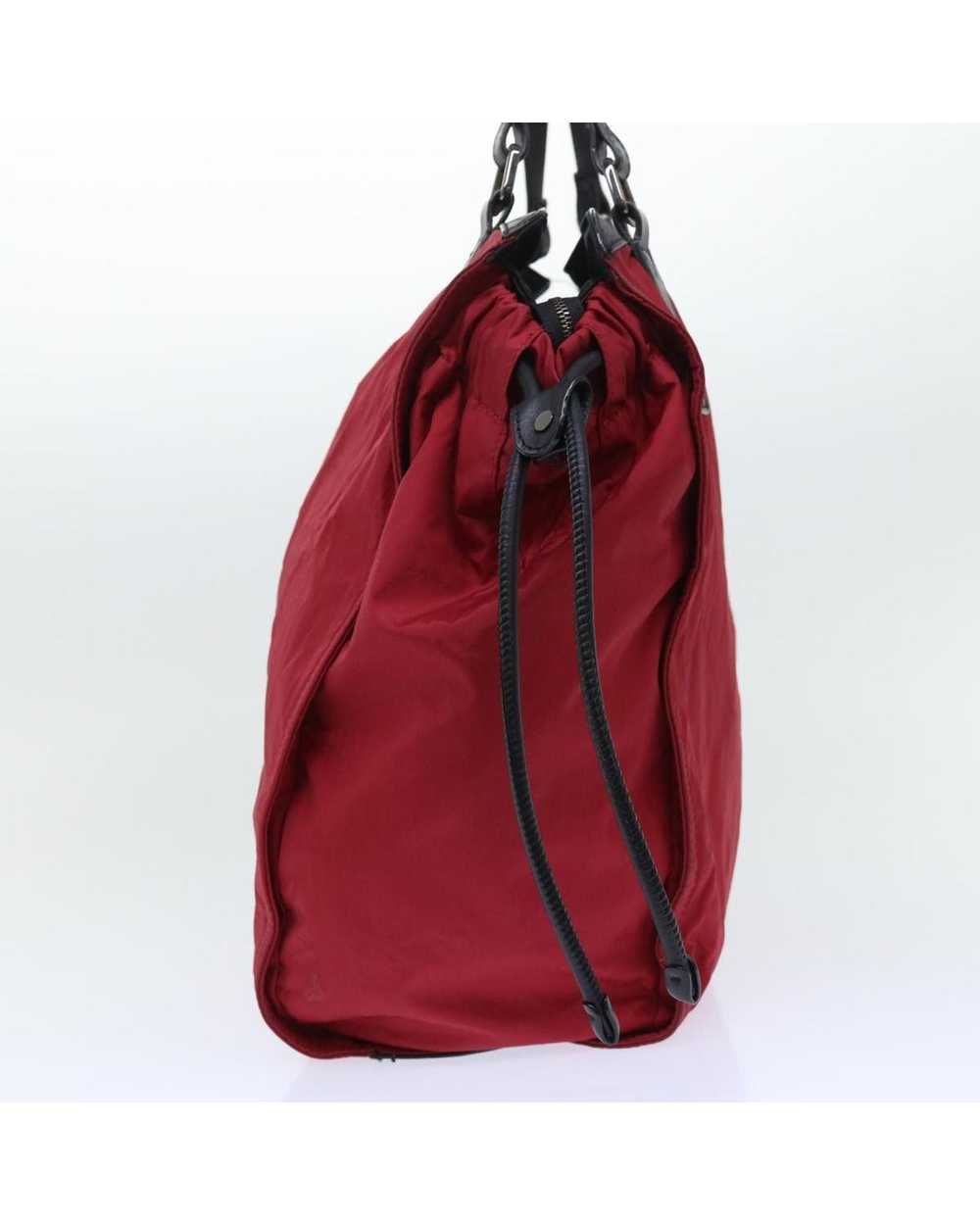Burberry Red Nylon Leather Shoulder Bag - image 3