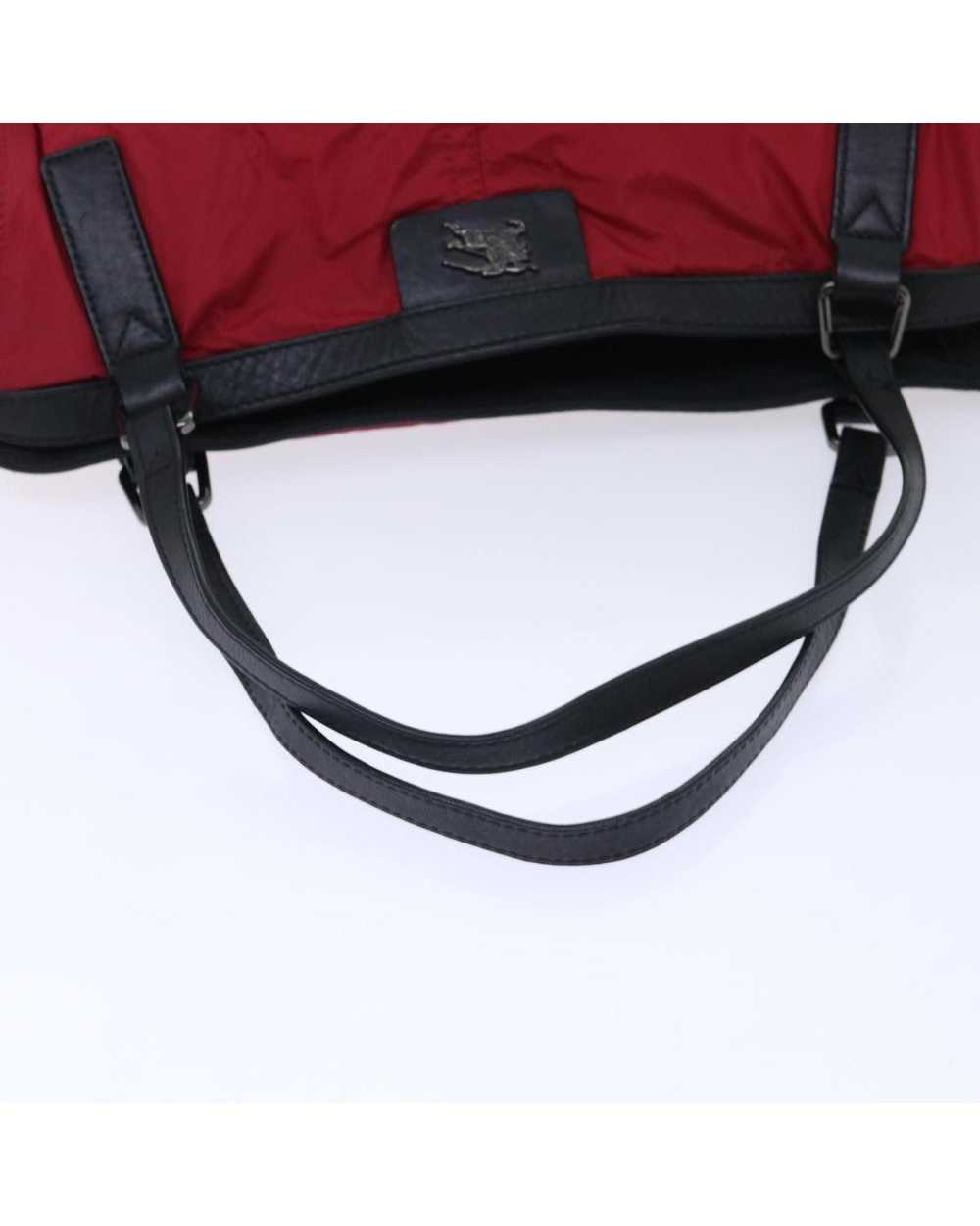 Burberry Red Nylon Leather Shoulder Bag - image 7