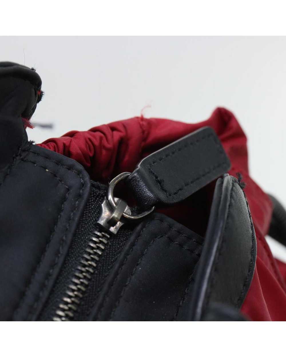 Burberry Red Nylon Leather Shoulder Bag - image 9
