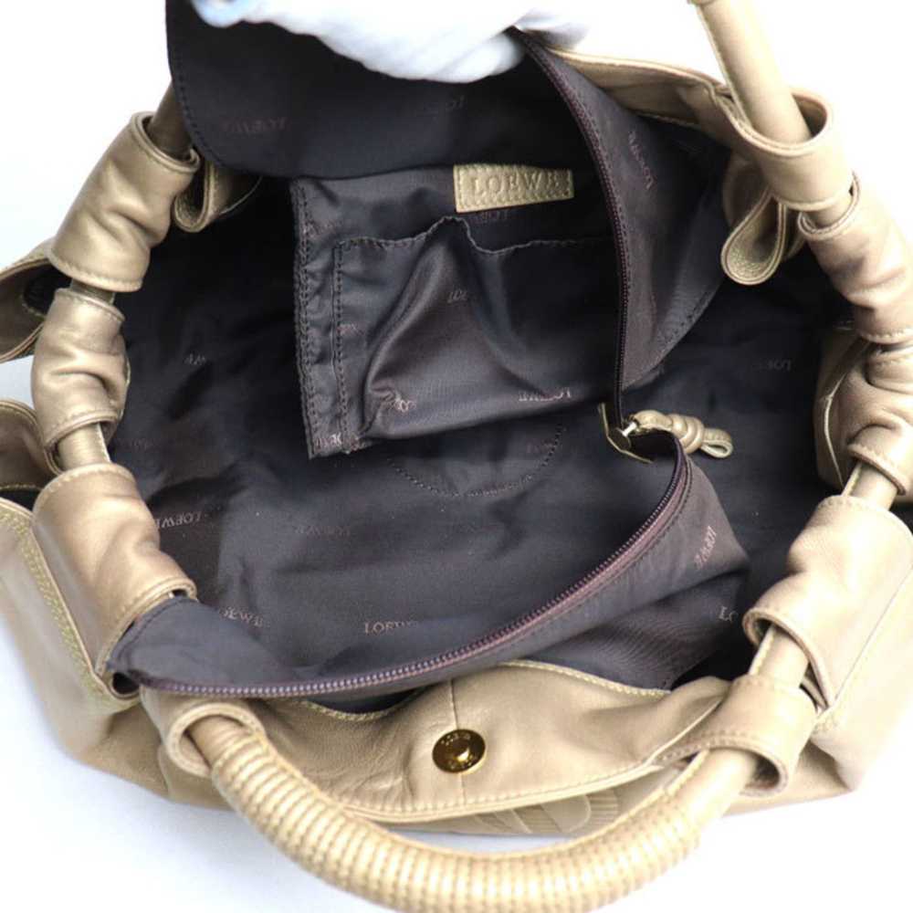 Loewe LOEWE Anagram Nappa Aire Handbag Gold Women… - image 3