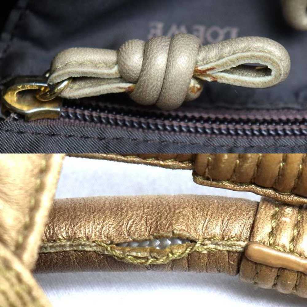 Loewe LOEWE Anagram Nappa Aire Handbag Gold Women… - image 5