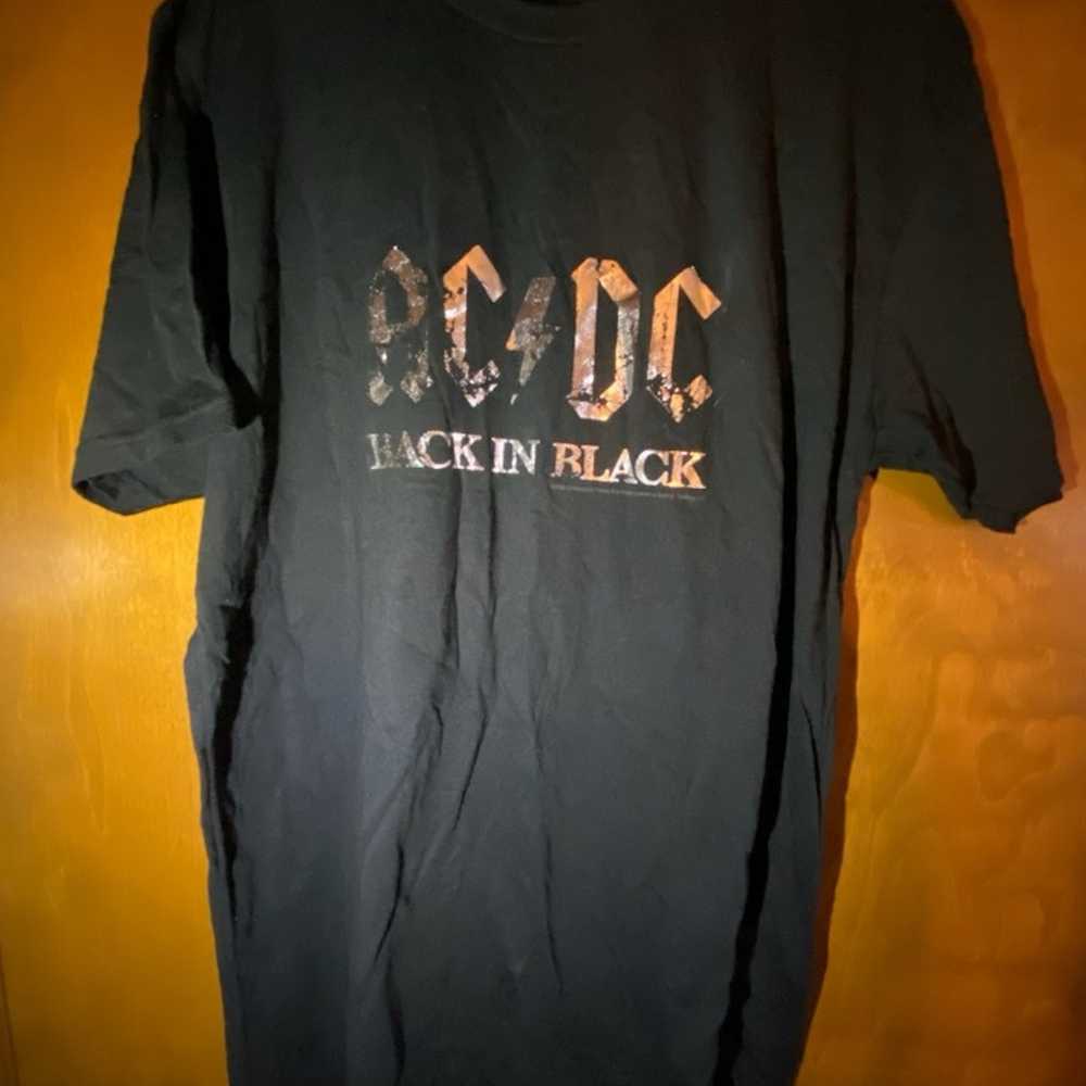 Black AC/DC Rock shirt- L - image 1