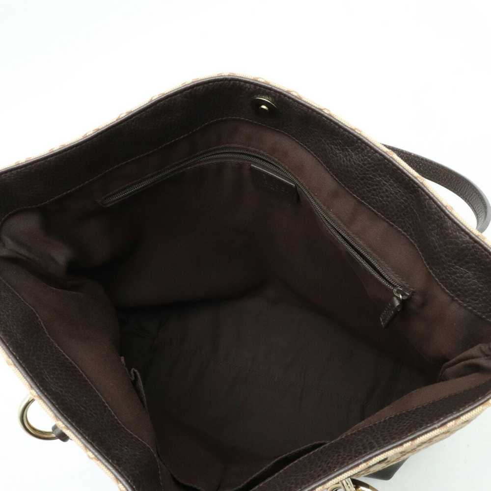 Gucci GUCCI Diamante Tote Bag Shoulder Canvas Lea… - image 5