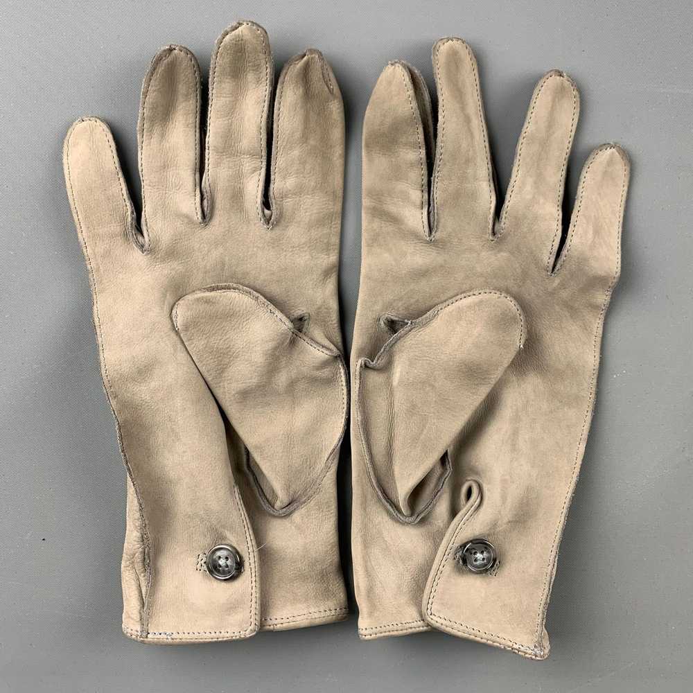 Other One Grey Solid Suede Leather Gloves - image 2