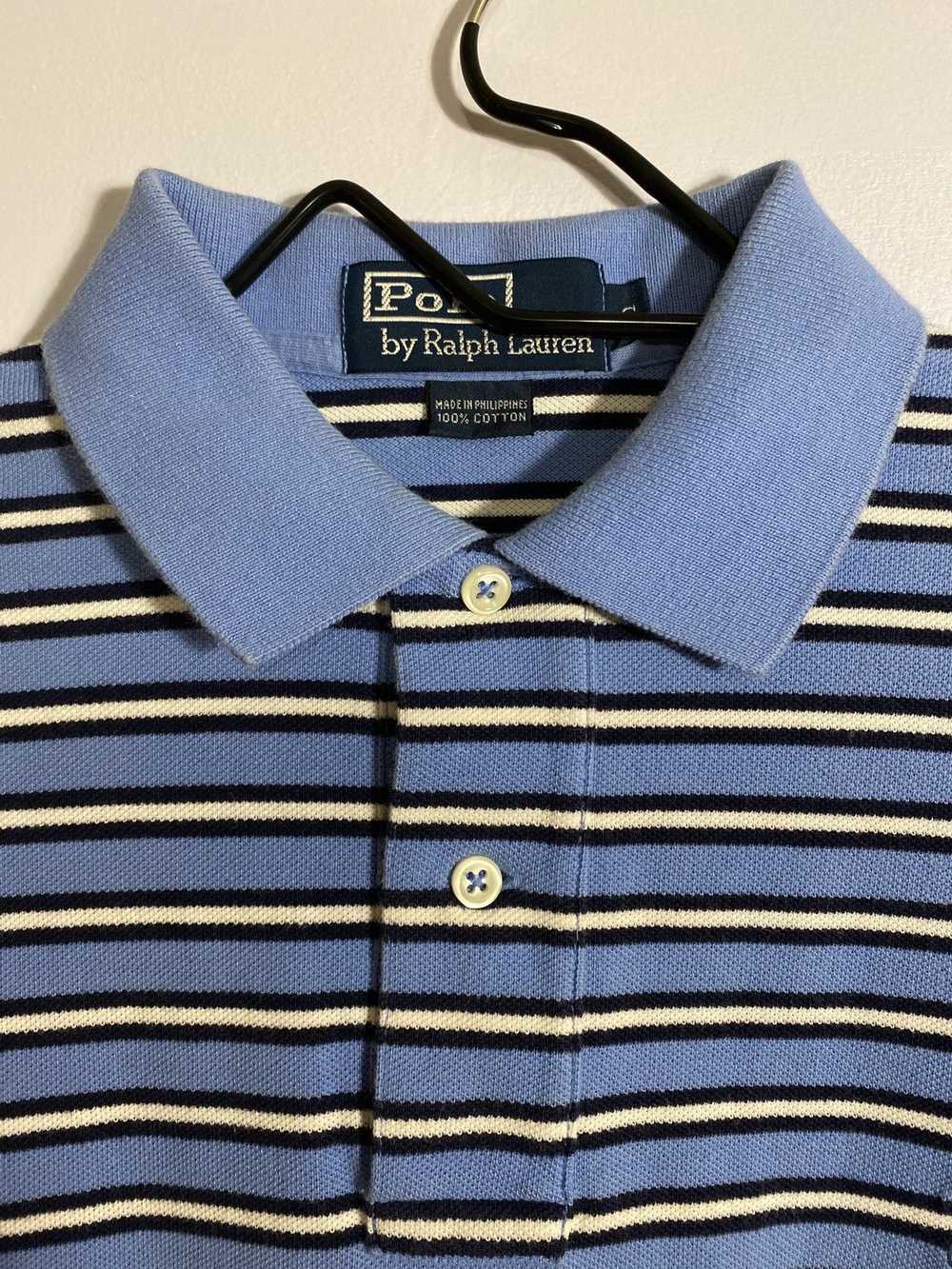 Polo Ralph Lauren Blue Striped Short-Sleeve Polo - image 5