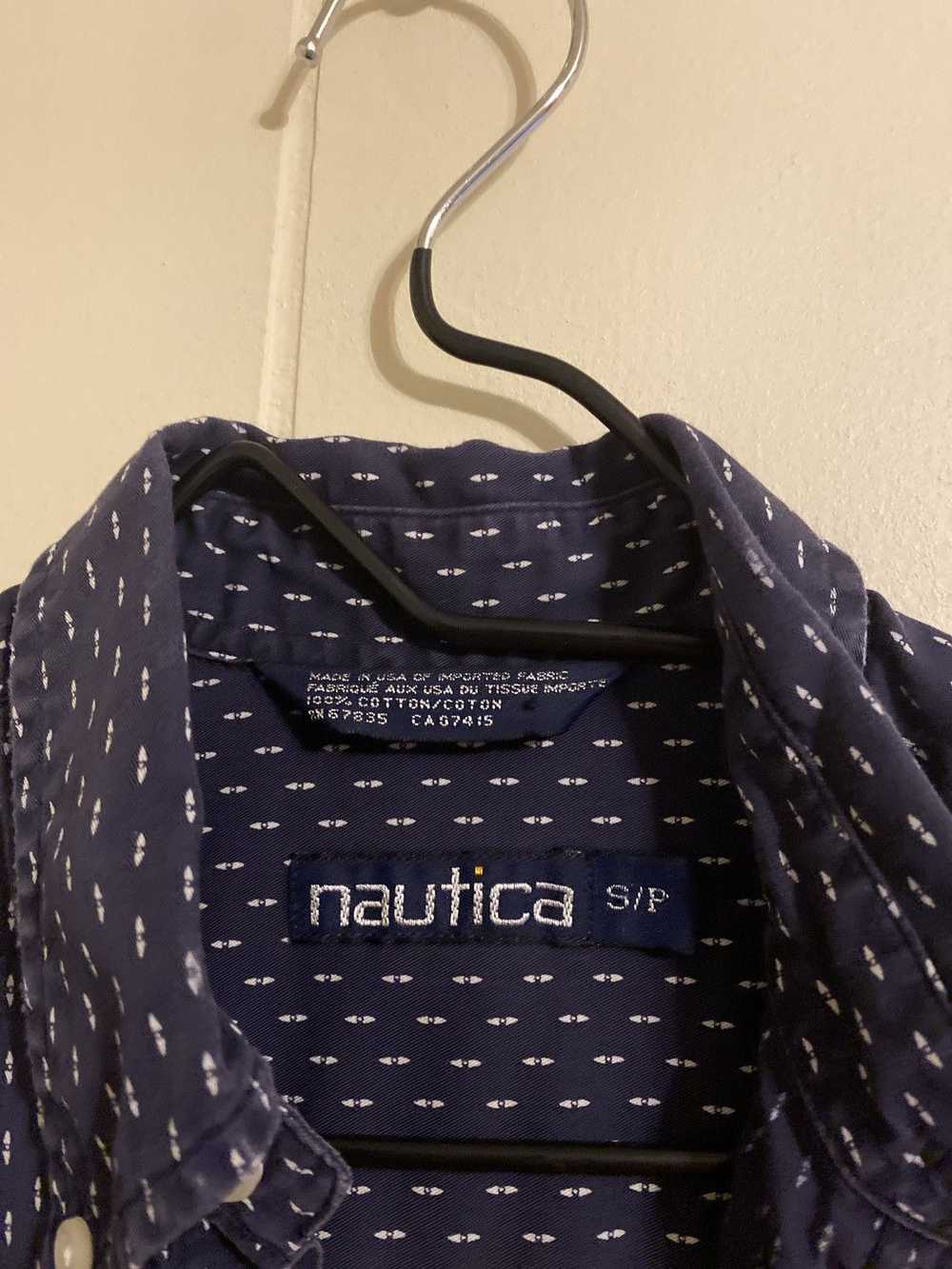 Nautica × Vintage Patterned Short-Sleeve Button-D… - image 8