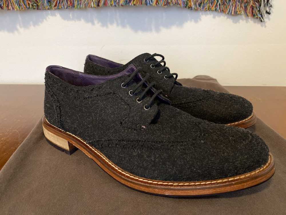 Ted Baker Apren Wool Wingtip Oxfords - image 1