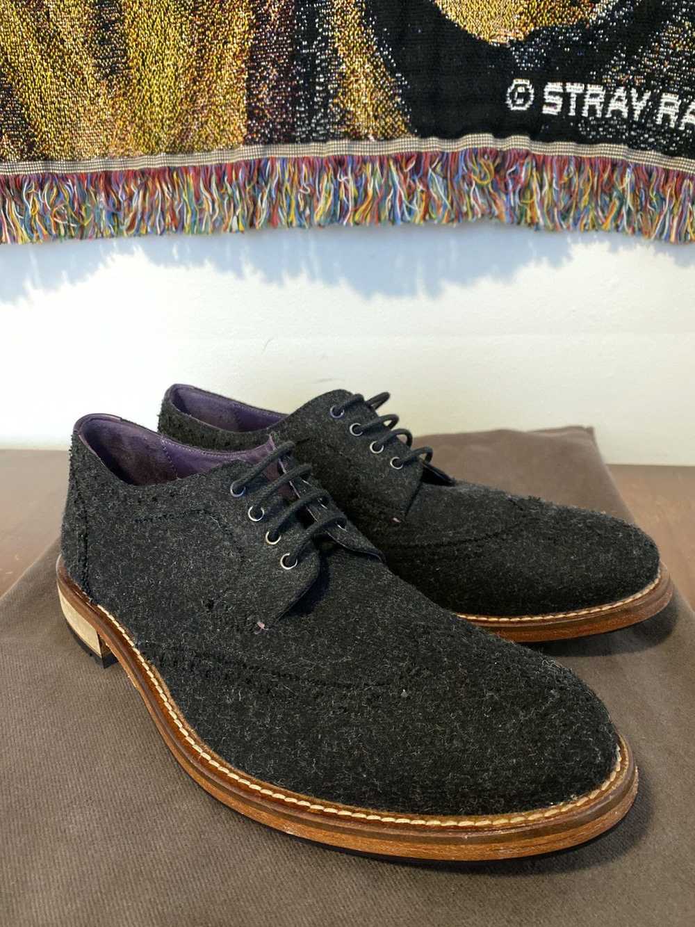 Ted Baker Apren Wool Wingtip Oxfords - image 2