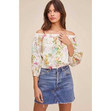 ASTR The Label ASTR The Label White Floral Off-Th… - image 1