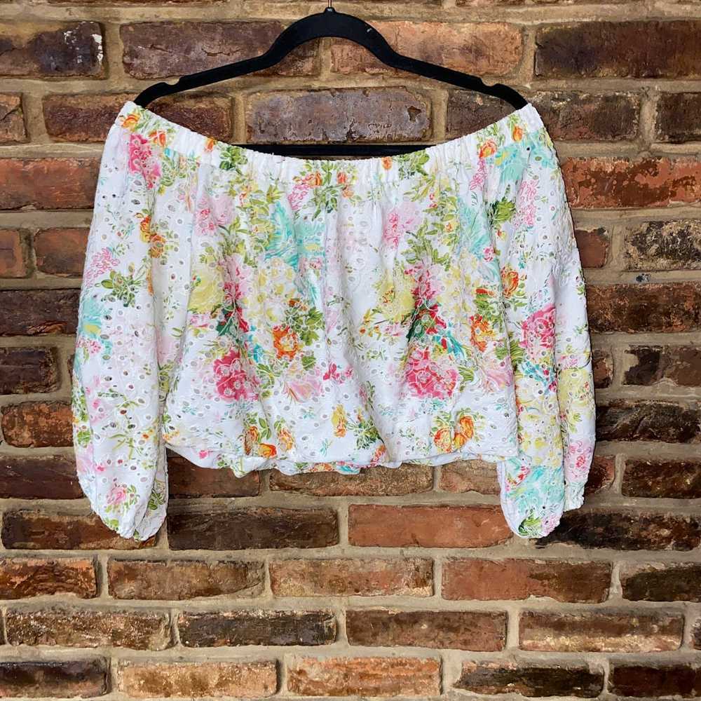 ASTR The Label ASTR The Label White Floral Off-Th… - image 2