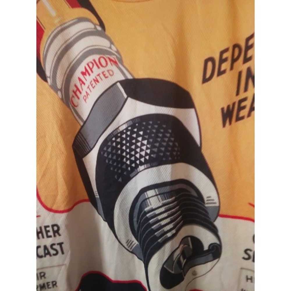 Champion Spark Plugs Wrap-around Graphic T Shirt … - image 2