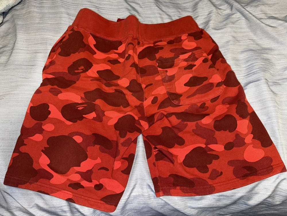 Bape Bape Red Camo Shorts - image 3