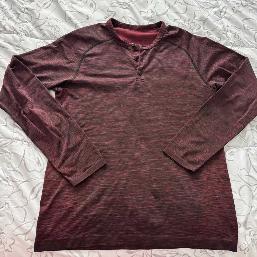 Lululemon Metal Vent Tech Long Sleeve Henley Shir… - image 1