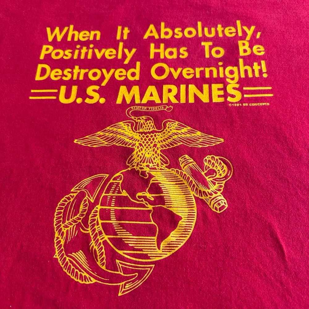 Vintage U.S Marines 1991 tee shirts - image 2