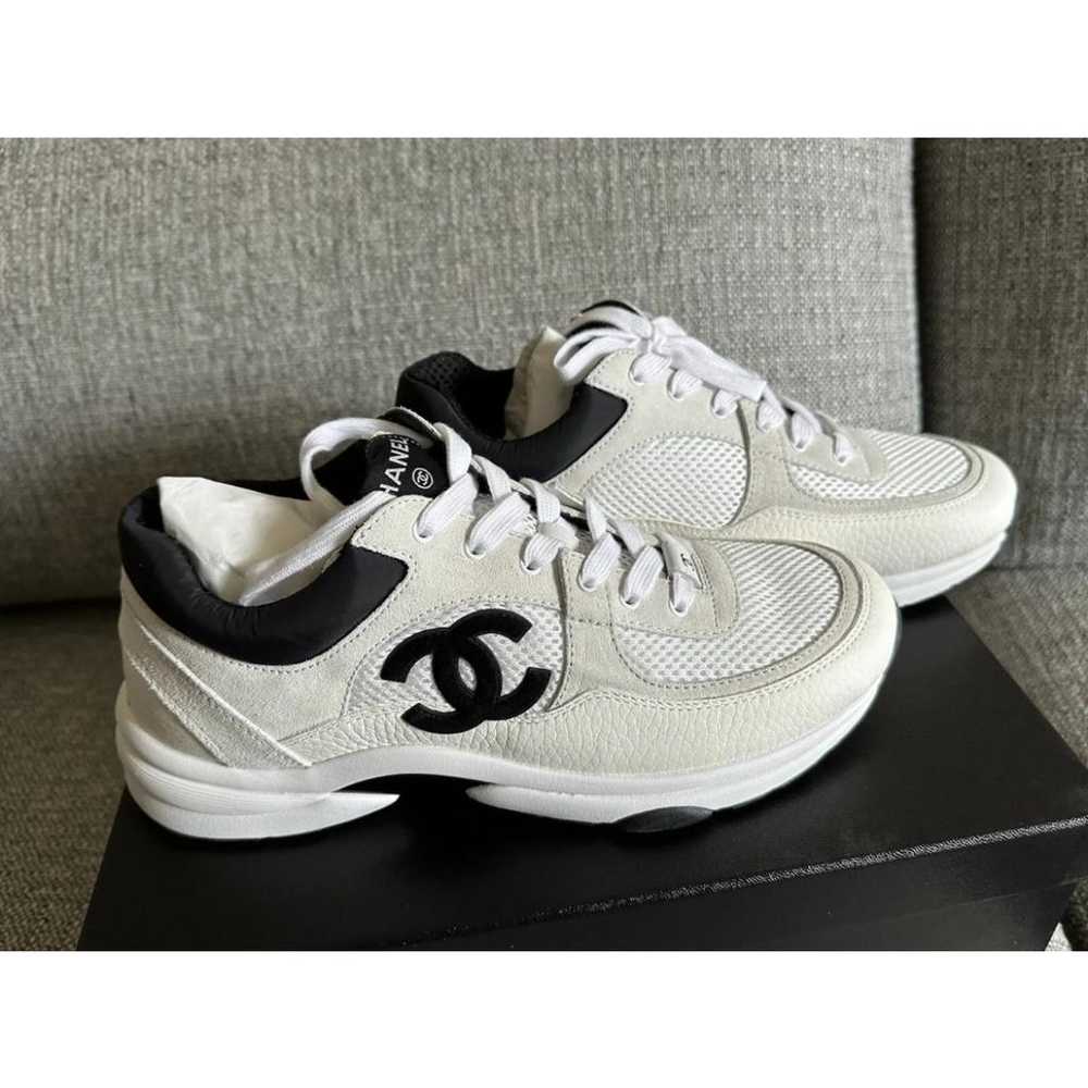 Chanel Ankle Strap leather trainers - image 2