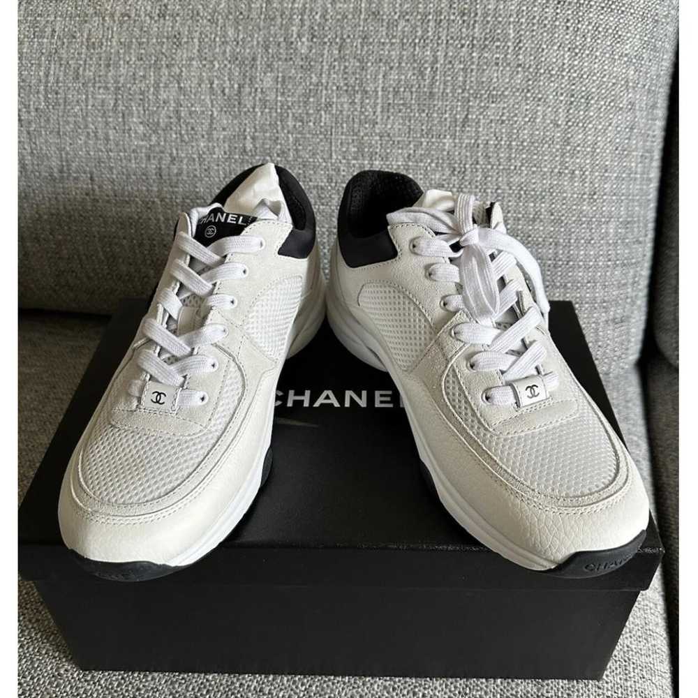 Chanel Ankle Strap leather trainers - image 3