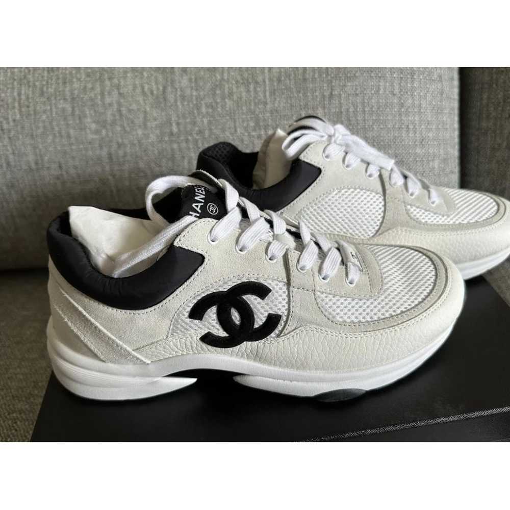 Chanel Ankle Strap leather trainers - image 4