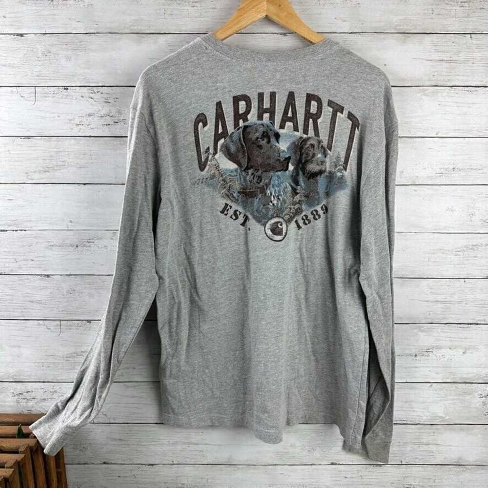 Lot of 3 Carhartt Shirt Medium Relaxed fit Short … - image 8